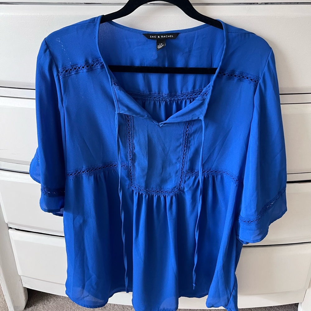 Zac & Rachel Vibrant Blue Blouse